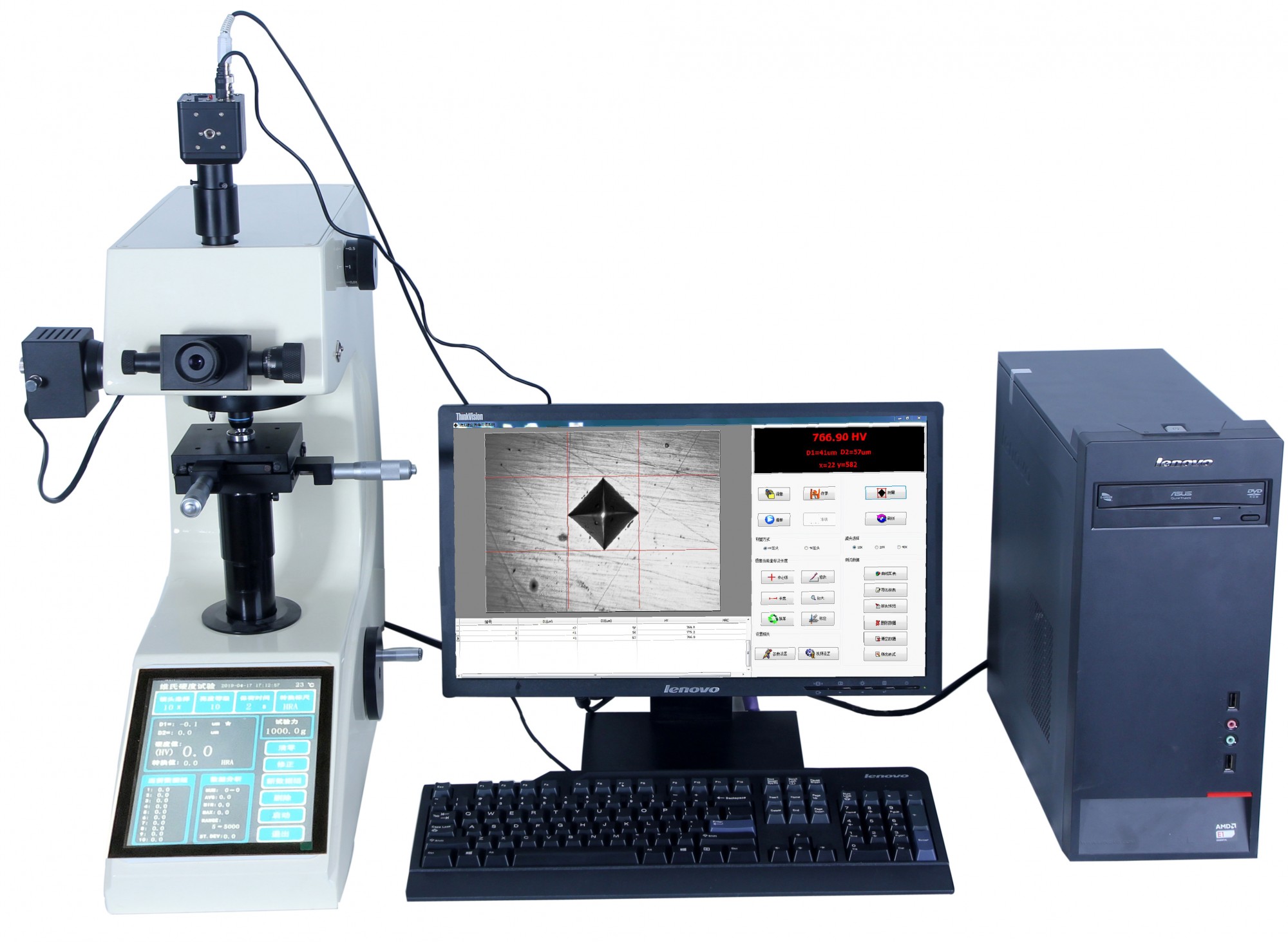 大連MHVS-1000ZT觸摸屏顯微維氏硬度計
